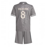 Camiseta Real Madrid Federico Valverde #8 Tercera Equipación para niños 2024-25 manga corta (+ pantalones cortos)